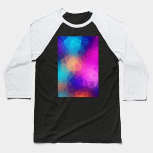 Multicolour Prismatic Pattern Lightweig Baseball T-Shirt